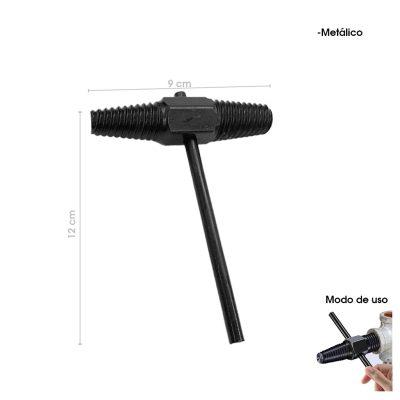 EXTRACTOR DE ROSCAS DE TUBERIA DAÑADA 1/2 A 3/4 PLG 82092