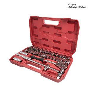 RATCHET C/ SOCKETS 1/2 32 PCS CAJA PLASTICA 73048