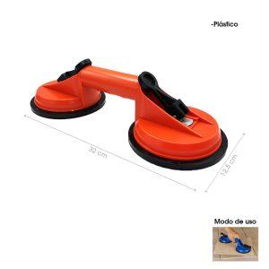 COPA DE SUCCION DOBLE PLASTICA 123MM 80 KG 39003