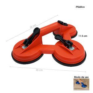 COPA DE SUCCION TRIPLE PLASTICA 118MM 100 KG 39004