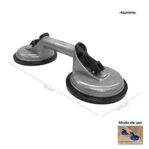 COPA DE SUCCION  DOBLE ALUMINIO 123MM 100KG 39011