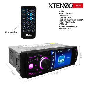 RADIO P/CARRO PANTALLA 4  30WX4 AUX/USB/SD/RCA/FM/BLUETOOTH