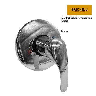 LLAVE DE DUCHA TIPO PLATO REDONDA FRIO Y CALIENTE METALICO BK-2110