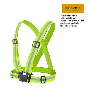 CHALECO TIPO BANDA DE SEGURIDAD VERDE BK-2166