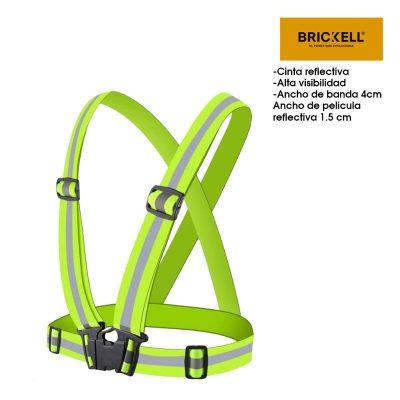 CHALECO TIPO BANDA DE SEGURIDAD VERDE BK-2166