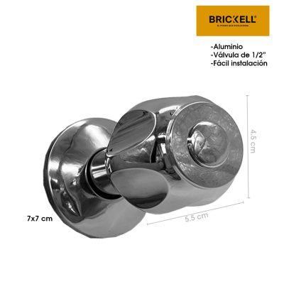 LLAVE DE DUCHA 1/2 GRANDE CAPUCHA METALICA BK-1831