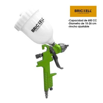 PISTOLA  AEROGRAFICA DE GRAVEDAD 600CC BRICKELL BK-ELEC-141