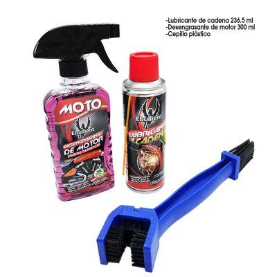 KIT LUBRICANTE P/CADENA  CEPILLO Y DESENGRASANTE EBULLIENT