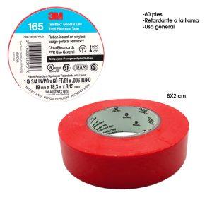 CINTA AISLANTE ROJA TEMPLEX 3M 3/4 X 60 PIES