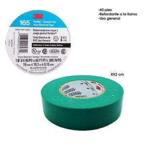 CINTA AISLANTE VERDE TEMPLEX 3M 3/4 X 60 PIES