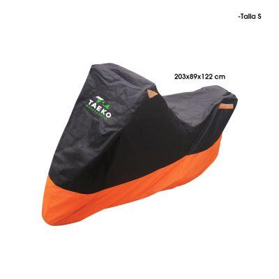 COBERTOR P/MOTO POLIESTER S 203X89X122CM GRIS NARANJA TAEKO