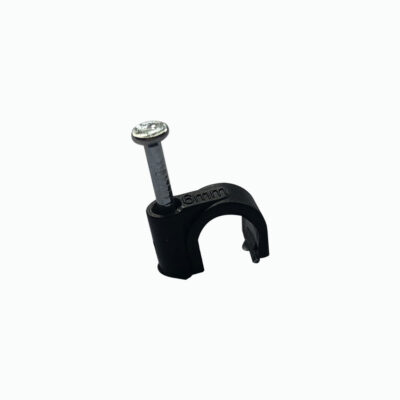GRAPAS PLASTICAS 6MM NEGRA 367-10
