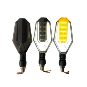 LAMPARA PIDEVIAS LED P/MOTO 2 PCS HT-390384 BLANCO