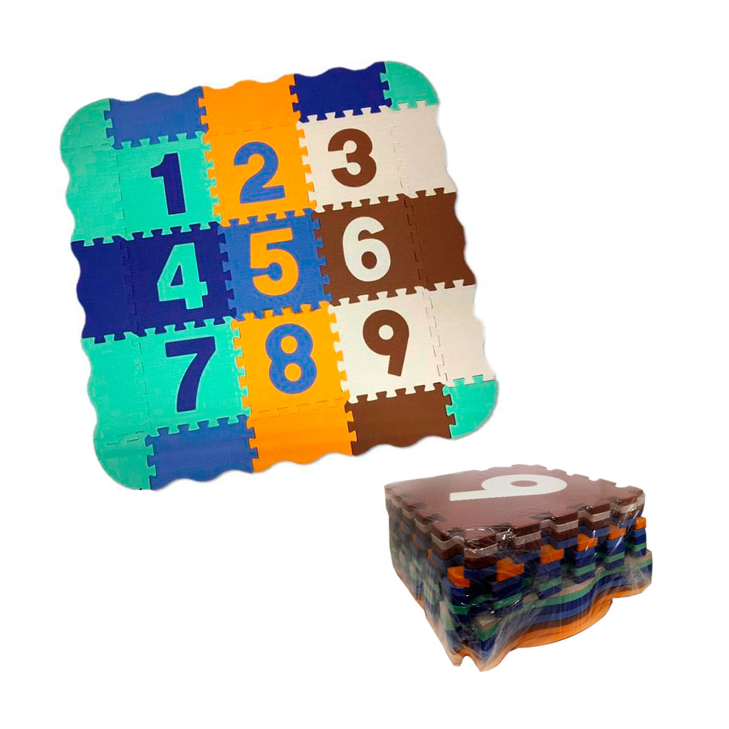 ALFOMBRA FOAMY NUMEROS 115X115 25PCS