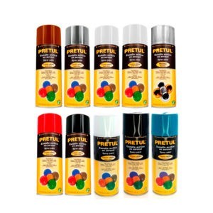 PINTURA  AEROSOL NEGRO BRILLANTE PRETUL