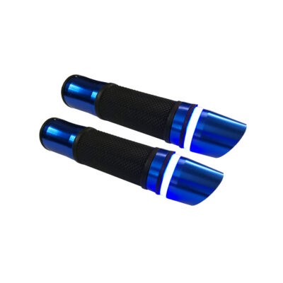 MANUBRIO P/MOTO AZUL C/ LUZ AZUL 2 PCS 4-45