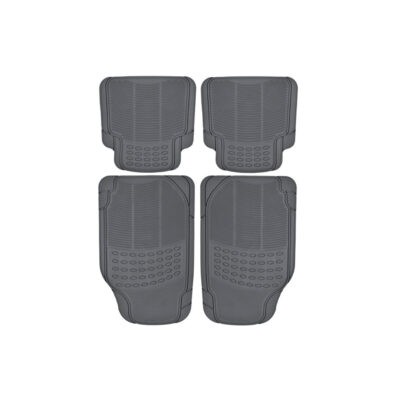 ALFOMBRA  DE HULE P/CARRO 4PCS  GRIS 325-2 JD0026