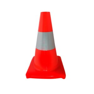 CONO DE TRANSITO PVC SUAVE 30 CM REFLECT