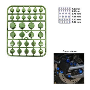 Tapones para tuercas de moto