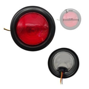 LAMPARA LENTE ROJO 2 FILAMENTOS (R4-108)