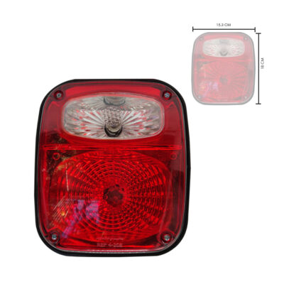 LAMPARA UNIVERSAL TIPO EURO LENTE ROJO