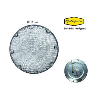 LAMPARA P/BUS REDONDA CLEAR METAL 4-034-6