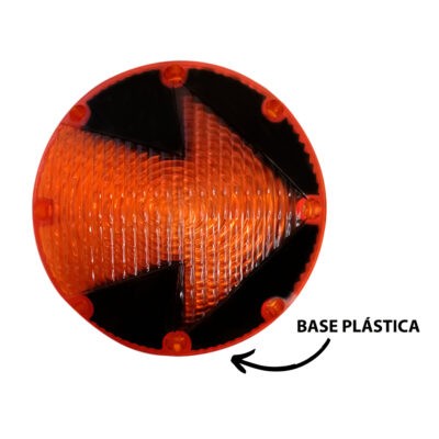 LAMPARA P/BUS FLECHA AMBAR BASE PLASTICA