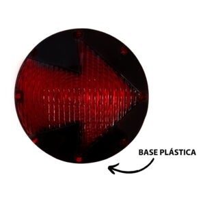 LAMPARA P/BUS FLECHA ROJA BASE PLASTICA