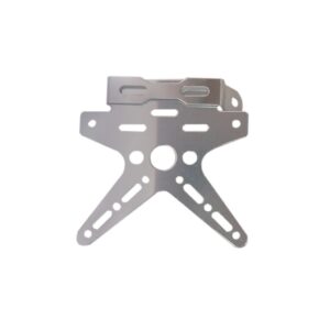 PORTA PLACA MOTO ALUMINIO MOTO SILVER