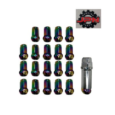 TUERCAS P/LLANTAS ARCOIRIS 12X1.25 (20 PCS Y LLAVE)