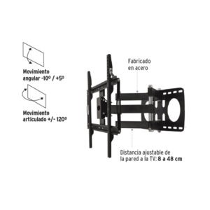 SOPORTE PARA TV DE 26-65PLG AJUSTABLE 60KG