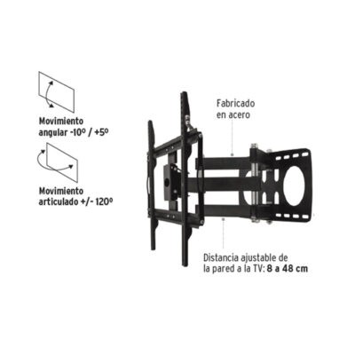 SOPORTE PARA TV DE 26-65PLG AJUSTABLE 60KG