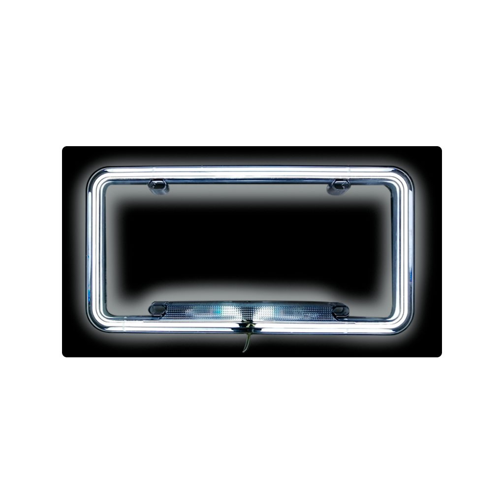 MARCO P/PLACA PARA CARRO NEON BLANCO