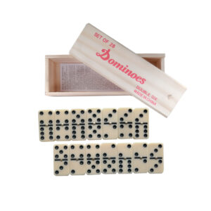 DOMINO 28PCS CAJA DE MADERA