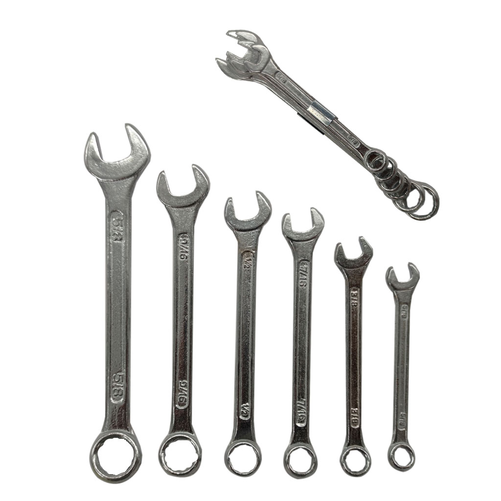 LLAVES COLA CORONA 6 PCS 5/16 7/16 3/8 5/8 9/16 1/2 PULG