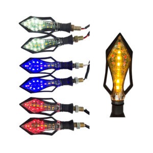 LAMPARA PIDEVIAS LED P/MOTO 2 PCS CD-27 AZUL