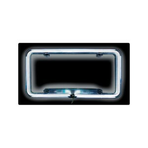 MARCO P/PLACA PARA CARRO NEON BLANCO 645004WH