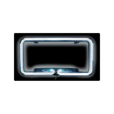 MARCO P/PLACA PARA CARRO NEON BLANCO 645004WH
