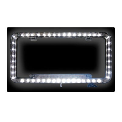 MARCO P/PLACA PLASTICO LED BLANCO FIJO/GIRATORIO