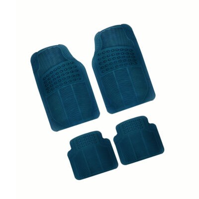ALFOMBRA DE HULE AZUL 4 PCS