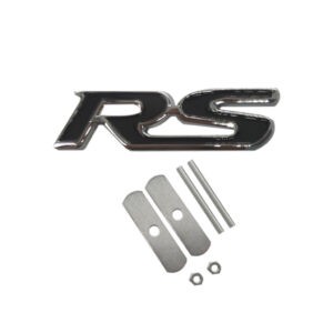 emblema metalico rs para carro tuning color negro guatemala