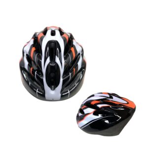 CASCO P/BICICLETA ADULTO 800-4 NEGRO CON NARANJA