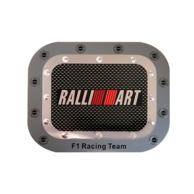 CALCOMANIA TAPA GAS CUADRADA  RALLY ART
