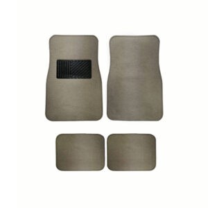 ALFOMBRA P/CARRO AFELPADA BEIGE C/ NEGRO 8001
