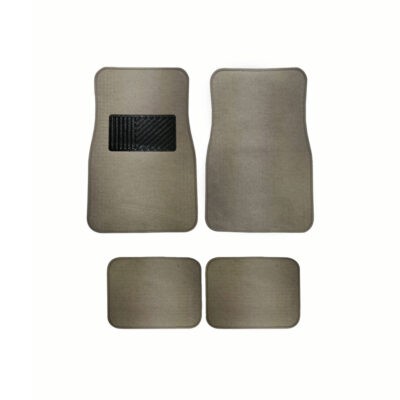 ALFOMBRA P/CARRO AFELPADA BEIGE C/ NEGRO 8001