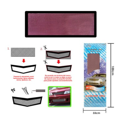 PARRILLA DE ALUMINIO ROJA 83028