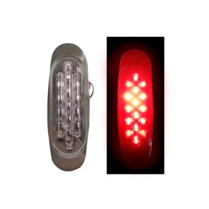 LAMPARA LED ROJO LENTE CRISTAL 8L142-14-6