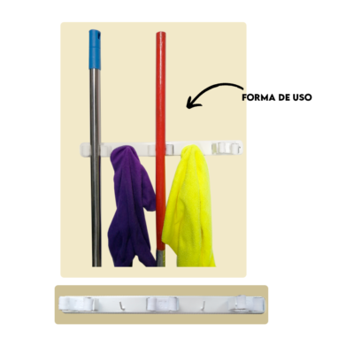 COLGADOR DE ESCOBA PLASTICO 97936