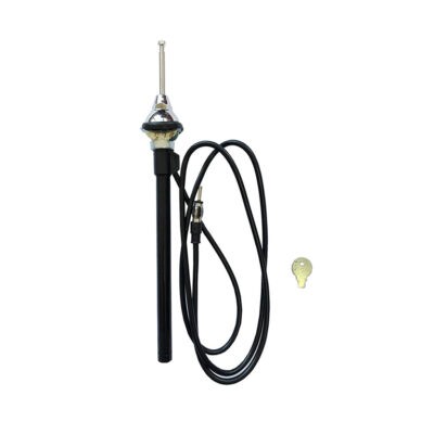 ANTENA DE LODERA  NEGRA 75CM C/LLAVE AT-203