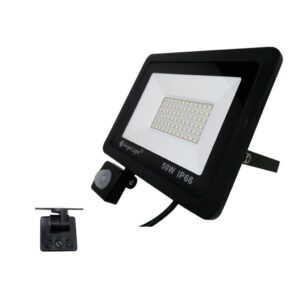 LAMPARA LED C/SENSOR 110V 50W 20.5X16X3CM 4500LUM